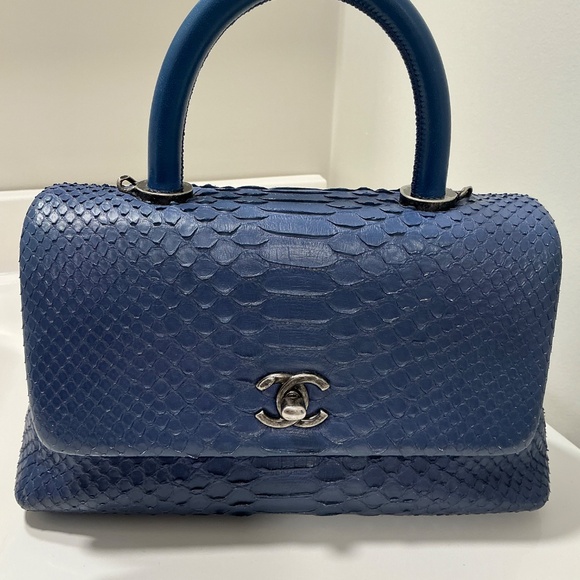Chanel coco top handle python mini bag - Picture 11 of 11